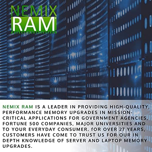 Nemix RAM меморија 256 GB DDR4-3200 PC4-25600 ECC RDIMM регистрирана надградба на меморијата на серверот за Dell PowerEdge R650XS