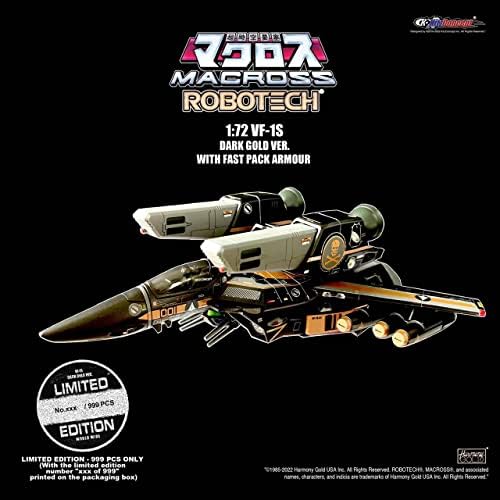 Kitzconcept Robotech Macross 1/72 VF-1s Темно Златна Верзија Со Брзо Пакување Оклоп Ограничено Издание