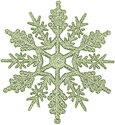 27K7MB 24PC Снегулка Божиќна декорација Декорации за новогодишни украси Програма за програма за приврзоци （5 см）