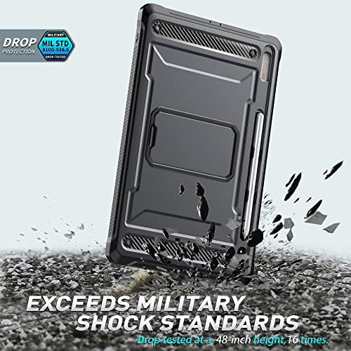 Таблет заштитен случај случај компатибилен со Samsung Galaxy Tab S8 Plus/S7 Plus Case 12.4 инчи SM-X800/x806 SM-T970/T975-тешка должност