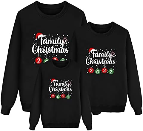 Божиќно семејство што одговара на грда Божиќна џемпер семејство постави џемпер со долг ракав пулвер за мажи жени џемпери