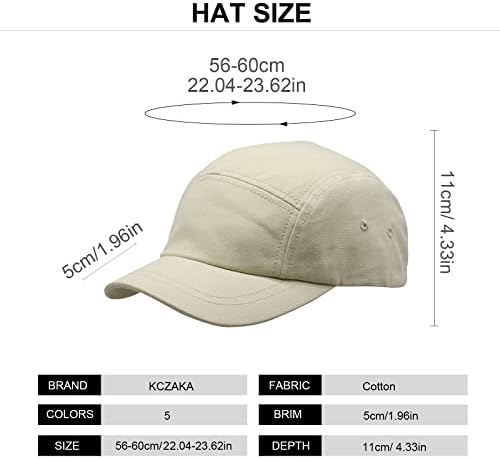 5 панели Кратко капаче за бејзбол капа за жени и мажи солиден единечен слој памук капачиња за прилагодување на тато шапки за сонце Q2102