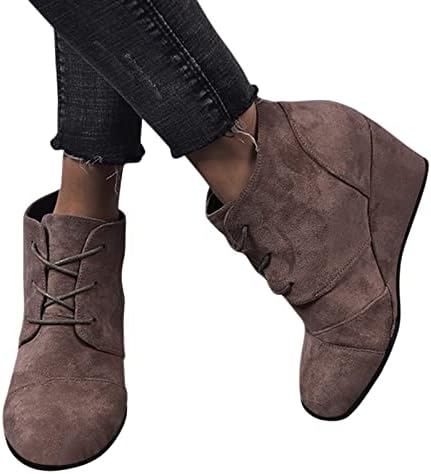 Модни чизми за жени чизми потпетици чизми чизми за чизми со велур чевли удобни леопард тркалезни пети клинови платформа бута