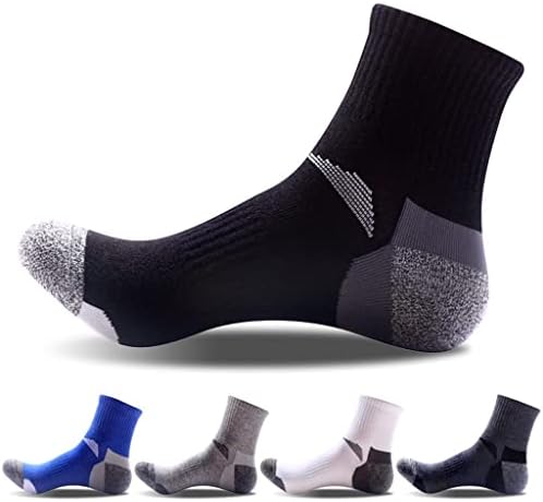 Н/А машки спортски чорапи чешлаа памучни чорапи за дишење, човек лента со долги чорапи 5 пара парчиња