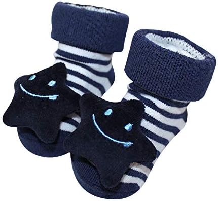 Кукла бебе момче штракаат чорапи, памучни чизми, поставени подароци за 0-6 месеци