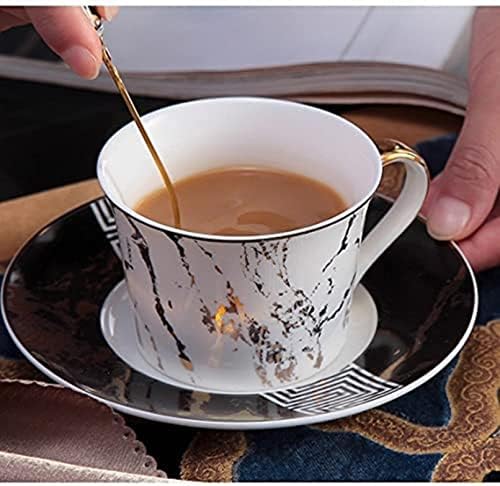 DMWMD кафе сет порцелански чај постави керамички кригла сад шеќер сад крема за чајник чајник за пиење за време на забава