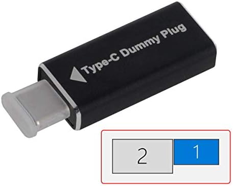 CableCC CY виртуелен дисплеј Адаптер USB-C тип-C DDC EDID Dummy Plugless Dhop Dhop Display Emulator 1920x1080p@60Hz