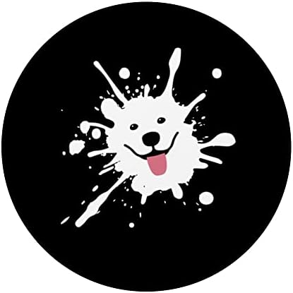 Samoyed Splatter среќно кученце куче лице Popsockets swappable popgrip