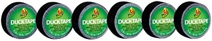 Патка бренд 284109 Ducklings Mini Rolls Tape Rolls, црна.75-инчи од 15 стапки, 6 ролни