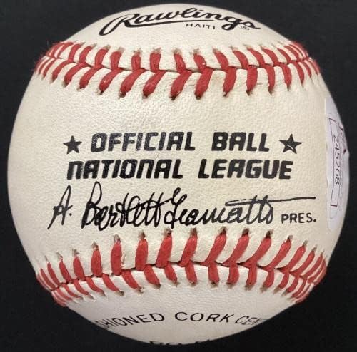 Jamesејмс Кул Папа Бел потпиша бејзбол сива автограм HOF 1974 натпис JSA - автограмирани бејзбол