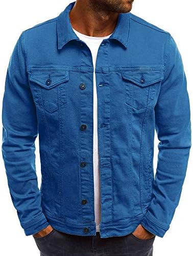 Венкомг1 маички основни кошули со долги ракави со копче за надворешна облека за тренингот на надворешната облека Обична цврста боја на палтото