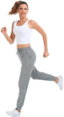 Зенекс женски џемпери со џебови, џогери за влечење за жени со кои се наоѓаат активни јога салон обични панталони