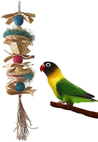 Fetch-It Pets 2 Pack Bird/Parrot Shazam & Hat Hat Hooray Foraging играчки погодни за мали падобрани, коктел, конуси, финии, буџи, макави,