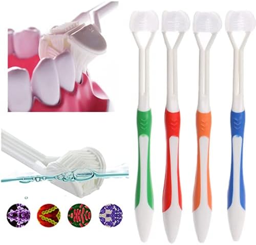 Јингрен еко-пријателска 3-еднострана мека четка за заби за длабоко чистење на заби-плак-плоча за отстранување на заби за заби за чувствителни
