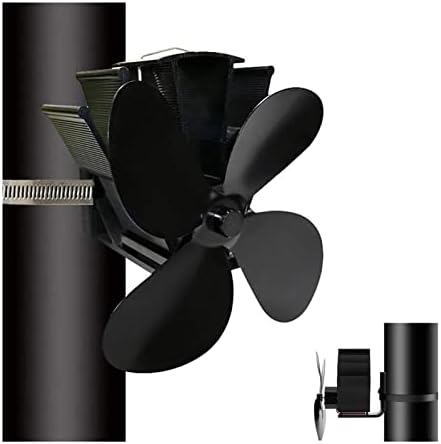XFADR SRLIWHITE Без Магнет Ѕид Виси Огниште Вентилатор Грејач Низок Шум 4 - Термодинамички Шпорет Вентилатор За Дрво Најавите Режач Камин