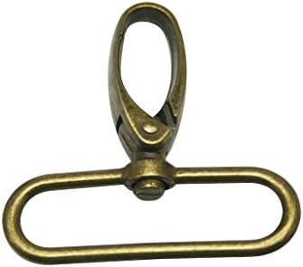 Тјанбанг бронза 2 Внатрешен дијаметар овален прстен од јастог од јастог канџи за вртење за каиш пакет од 6
