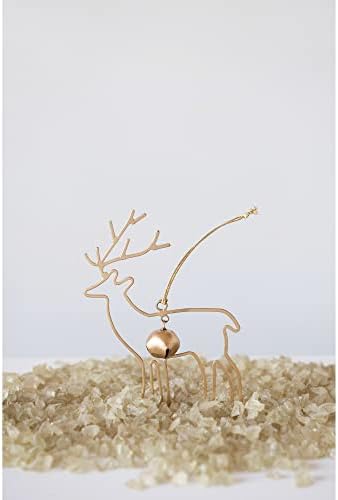 Креативен ко-оп 14 метален ирвас украс со bellвонче