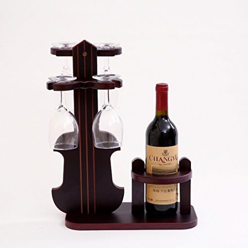 Вино решетката Стилска едноставност, држач за вино за вино, дома наопаку стаклена решетка, пимм