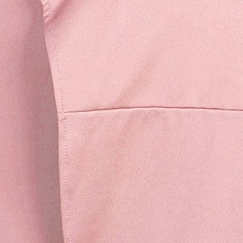 Womenените солидна боја блејзери јакни обични долги ракави размачкани отворени предни кардиган јакна за работа, блејзер