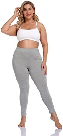 Дестински женски плус големина долги хеланки лесни затегнати спортски јога панталони исечени панталони