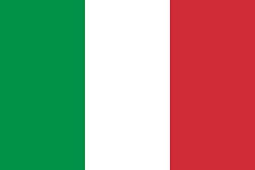 Tenner.London Set од 5 Italy Flag Iron на екранот Печати ткаенина Апликација машина за миење италијанско знаме