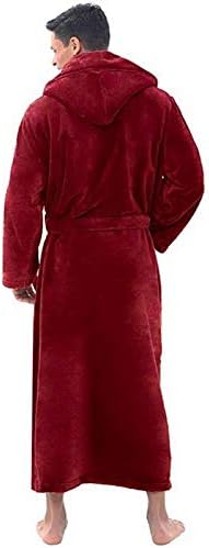 Uxzdx cujux Обични мажи бањарки фланели облечени со аспиратор со долги ракави двојки мажи жени облечена кадифен шал кимоно топло машко палто