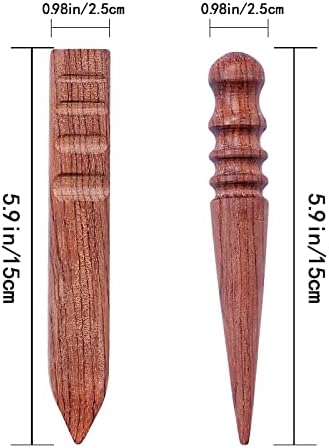 LMDZ дрво кожа од дрво од дрво Објавено Окружно рамен рамен рамен, со повеќе димензии, со алатка за запалување на дрво од стилус -