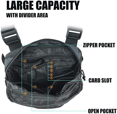 Лесна прашина на отворено торба за градите, тактичка торба за гради, опрема за мажи и жени. Слободно време, пешачење