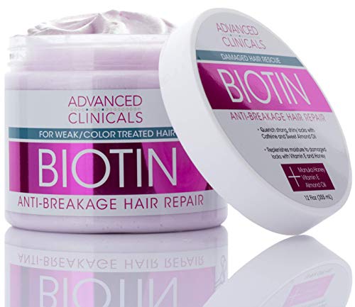 Напредни Клиники Биотин Третман На Коса Анти-Кршење Поправка Маска За Коса. Зајакнување На Скршената Коса Обработена Во Боја Со / Поправка