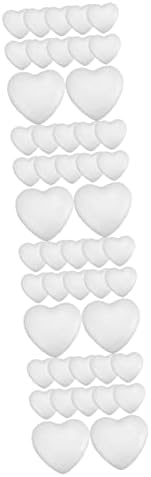 Besportble 400 парчиња пена цврсти срцеви украси за деца занаетчиски занаетчиски рачен украс занаетчиски пена топки свадба тркалезна пена форми