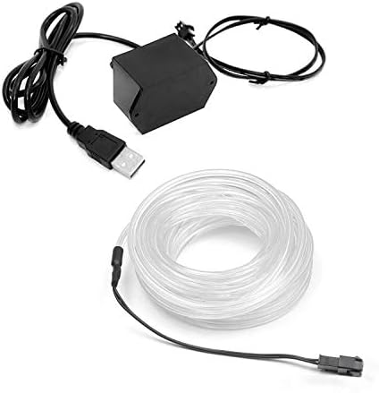 1 -пакет 10м/32,8ft Teal Neon LED светло сјај ел жица - дебелина од 5 мм - напојувана од 12V USB порта - занаетчиска неонска жица