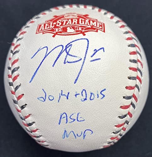 Мајк Пастрмка 2014-2015 ASG MVP потпиша 2015 година, лого на сите starвездички игри Бејзбол МЛБ Холо - Автограм Бејзбол