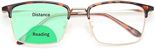 Гаоје Бифокални Очила За Читање Жени Блокирање На Сина Светлина, Читачи На Компјутерски Пролетни Шарки Модни Метални Рамки Анти УВ Зраци