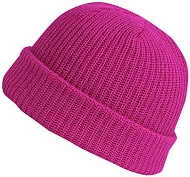 Обична капа во боја плетена топла целосна меч цврста мода зимска густа капа унисекс бејзбол две бои безбол капа