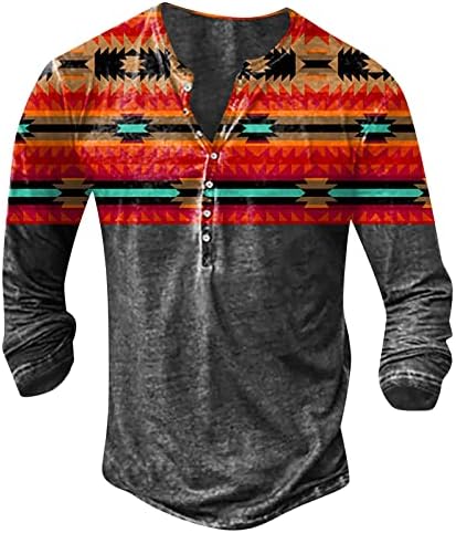 Менс моден лесен пулвер врвови лабава 3Д дигитален принт со долг ракав против вратот маичка ретро голема големина џемпер