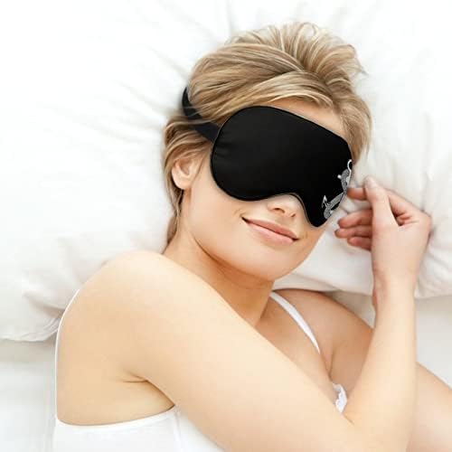 Сидро и змија за спиење за слепите маски за очила, симпатична сенка за очи, смешна ноќна покривка со прилагодлива лента за жени мажи