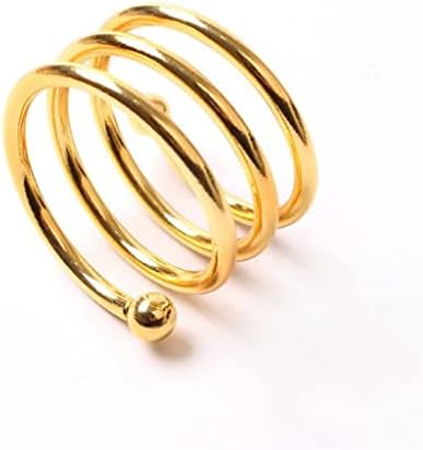 Ганфанрен метална салфетка прстенка прстен прстен за почеток на салфетка за салфетка (боја: б, големина
