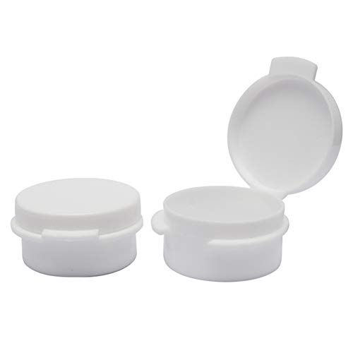 20 парчиња 5G пластични козметички тенџере тегли мини празни кутии за примероци за шминка контејнери со предвремени капаци за нокти за сенки за