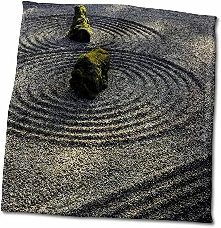 3drose песок и камен градина, јапонска градина Портланд, Орегон, САД - крпи