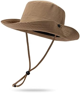 Croogo риболов капа upf 50+ широка кофа капа од сафари буни капи водоотпорни рибари на отворено рибарски капачиња за пешачење капа за пешачење капа
