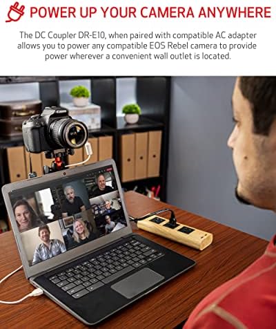 Комплет за стартување на додатоци за веб-камера Canon EOS, компатибилен со лаптоп и компјутер, стриминг со висока резолуција, видео