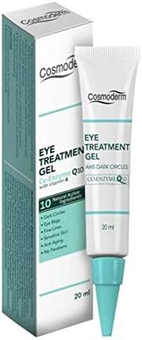 Гел за третман на очите Cosmoderm со ко-ензим Q10 20ml-намалување „Панда очи“, торби за очи и фини линии
