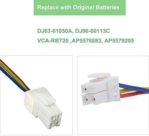 DJ96-00113C Батерија за вакуум за чистење на Samsung Robot SR8840 SR8845 SR8855 VCA-RBT20, 14.4V NI-MH 3.5AH, RS08