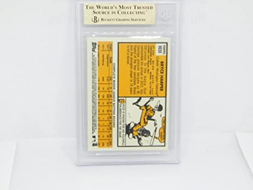 2012 Топс Херитиџ H650 Брис Харпер Вашингтон Националци РЦ дебитант BGS 9,5 Gem Mint Official MLB Baseball Trading Card