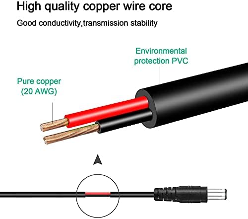 MARG USB компјутерски кабел за полнење на кабел за моќен адаптер за светла AC 110V & 120V 37372B одговара на моќни светли светла