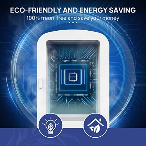 Мини фрижидер 4 литарски AC/DC заштеда на енергија за заштеда на енергија и потопол фрижидер, преносен личен фрижидер за канцеларија,
