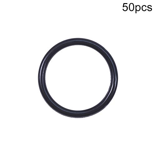 Othmro 50pcs нитрилна гума О-прстени, 2мм жица диа 21мм ОД метричка запечатување нитрил NBR гумени мијалници за запечатување на нафта или