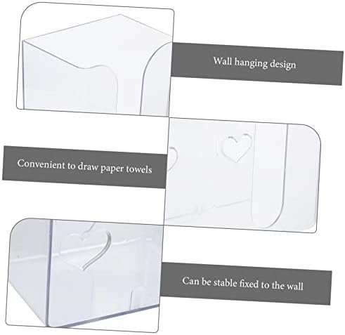 Homoyoyo wallид поставена хартиена кутија чиста ткиво кутија транспарентна кутија за пешкир за лице пластично 2 парчиња кутија 2 парчиња