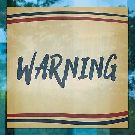 CGSignLab | Предупредување-Носталгија Ленти Прозорец Се Држат | 12 x12