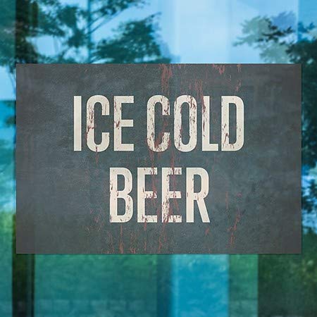 CGSignLab | Мраз Ладно Пиво-Дух На Возраст Од' Рѓа Прозорец Прицврстување | 27 x18
